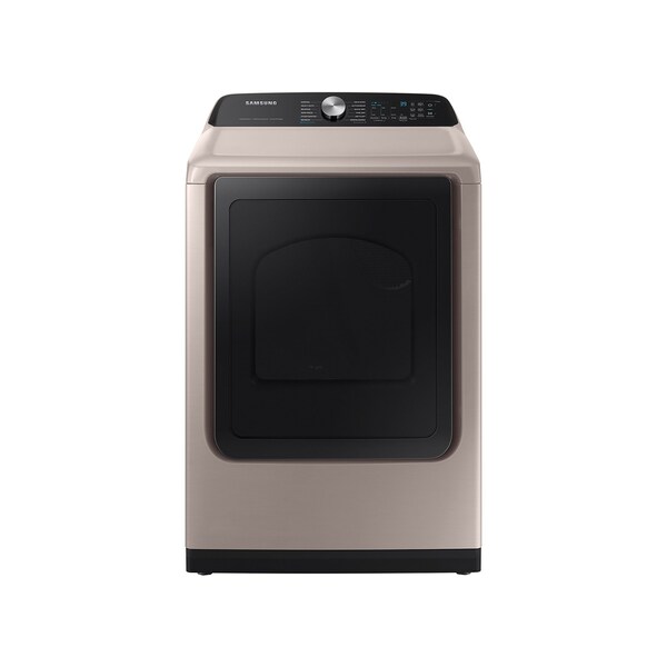 Samsung Smart Gas Dryer with Wi-Fi and Steam Sanitize+ in Champagne, 7.4 cu. ft. DVG52A5500C - main